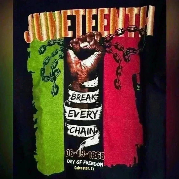 Juneteenth men’s large graphic freedom tee. - Picture 2 of 6